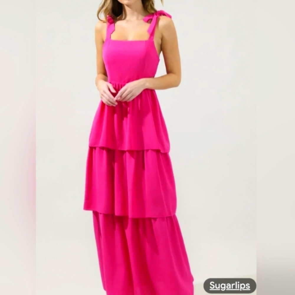 Sugar Lips Vibrant Pink Dress...SIZE:XS
